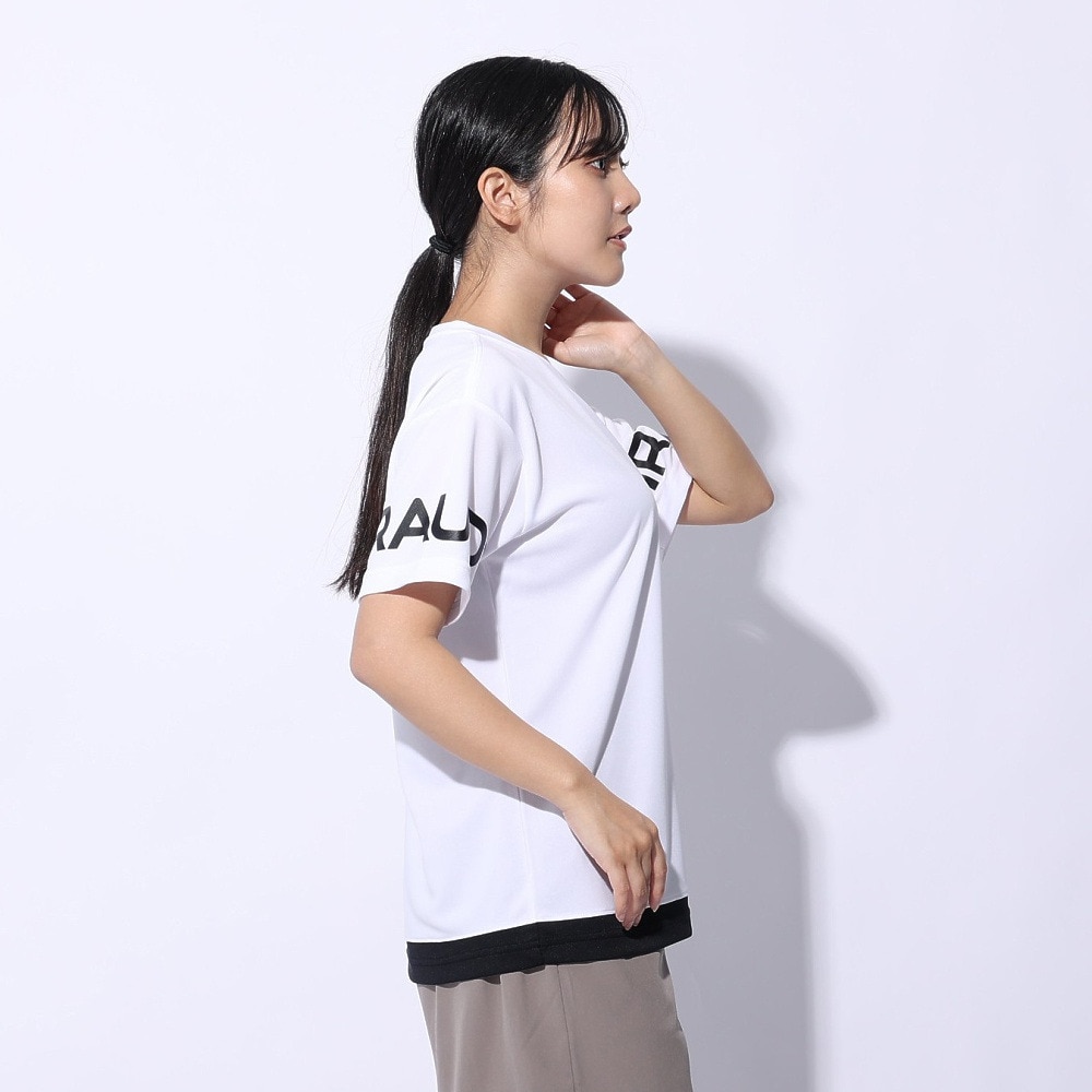 ジローム（GIRAUDM）（レディース）ドライプラス プリントメッシュ Tシャツ CT4S0057-TR864-GRCD WHT