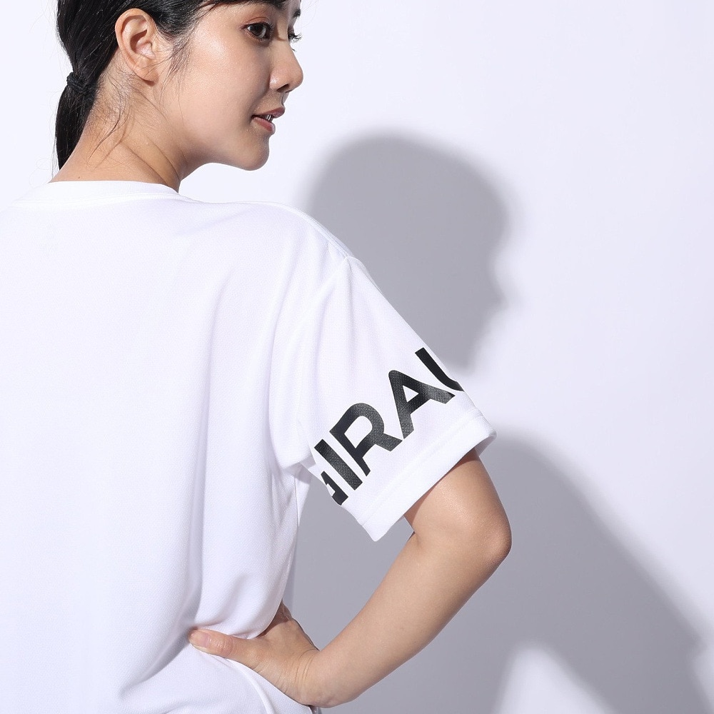 ジローム（GIRAUDM）（レディース）ドライプラス プリントメッシュ Tシャツ CT4S0057-TR864-GRCD WHT