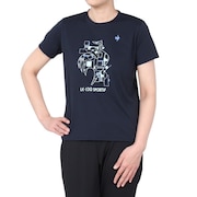 ルコックスポルティフ（lecoqsportif）（レディース）サンスクリーン 半袖Tシャツ QMWXJA05 NV