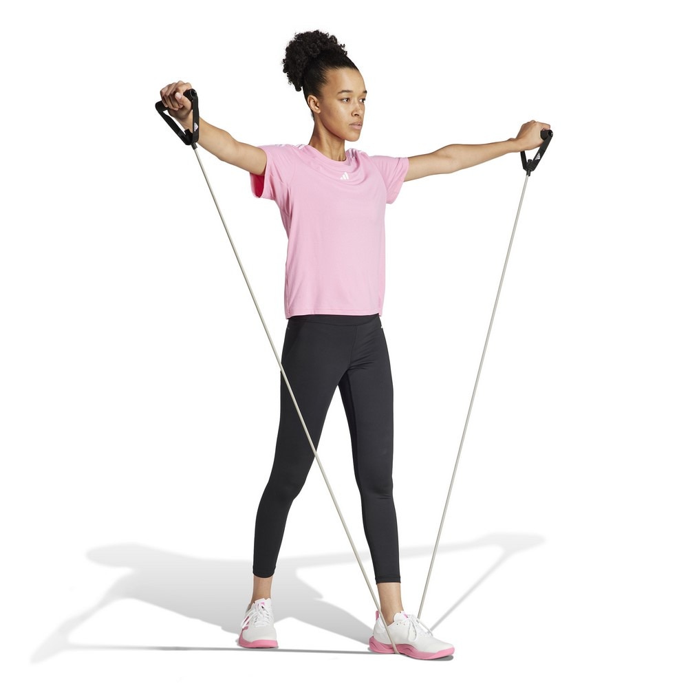 アディダス（adidas）（レディース）AEROREADY トレイン エッセンシャルズ スリーストライプス 半袖Tシャツ BUT04-IS4215