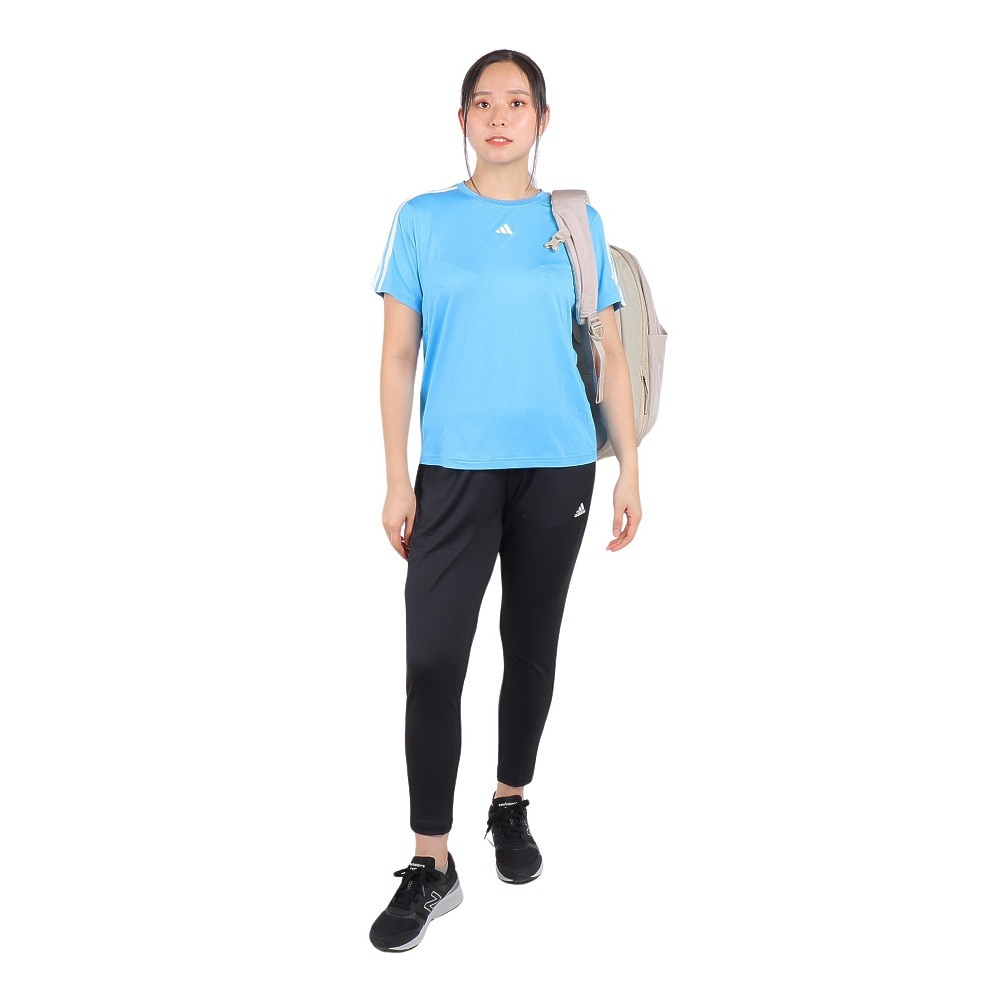アディダス（adidas）（レディース）トレイン エッセンシャルズ スリーストライプス 半袖Tシャツ BUT04-IS4218