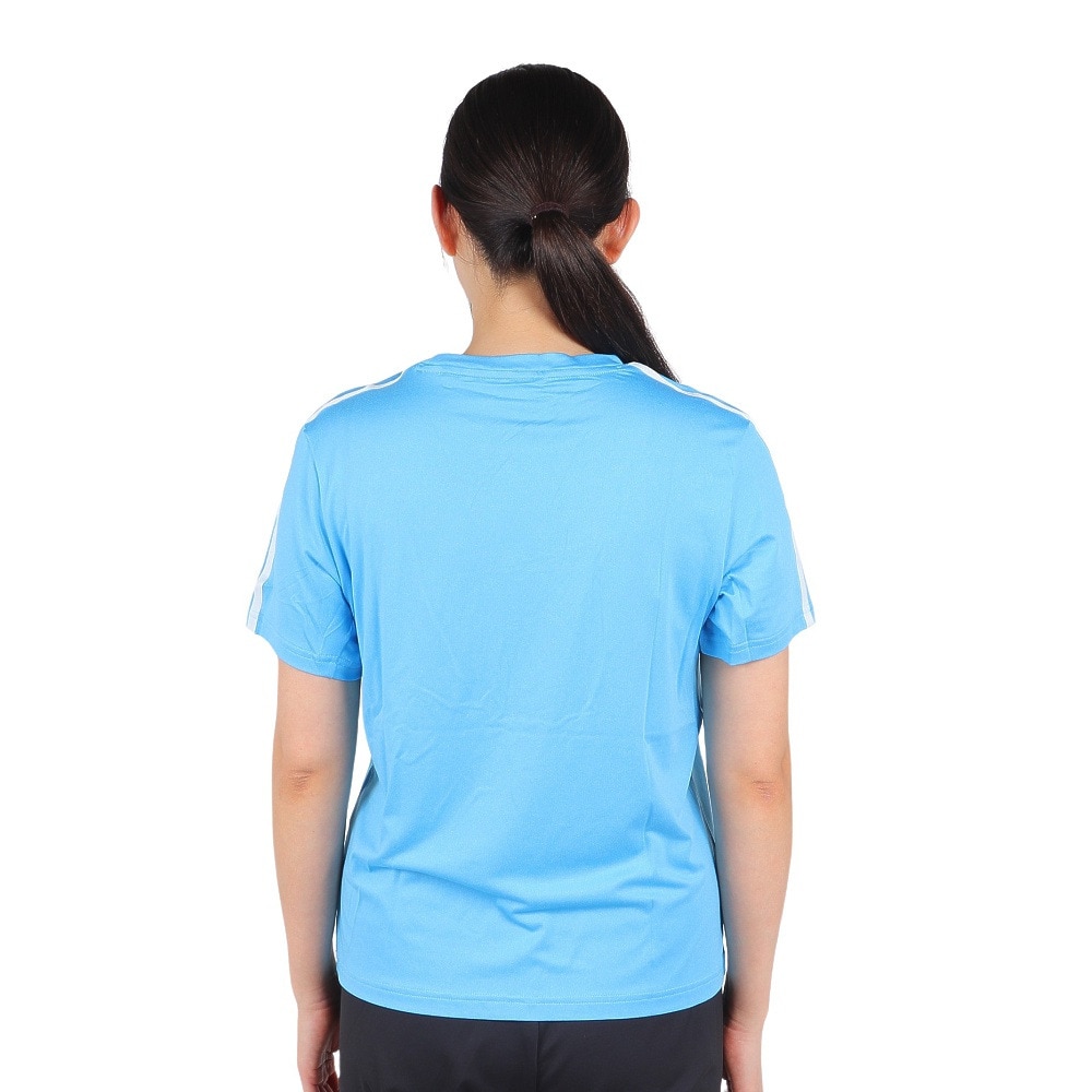 アディダス（adidas）（レディース）トレイン エッセンシャルズ スリーストライプス 半袖Tシャツ BUT04-IS4218