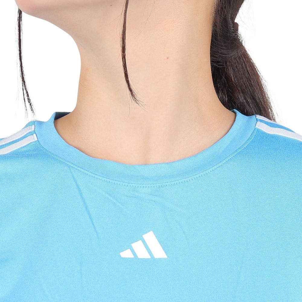 アディダス（adidas）（レディース）トレイン エッセンシャルズ スリーストライプス 半袖Tシャツ BUT04-IS4218