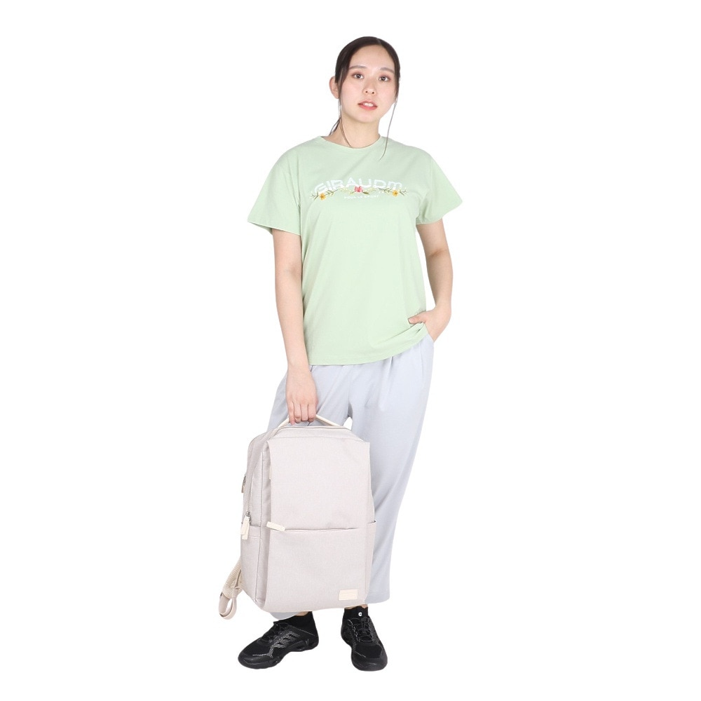 ジローム（GIRAUDM）（レディース）ドライプラス ジャージー プリント 半袖Tシャツ CT4S0094-TR864-GRCD GRN
