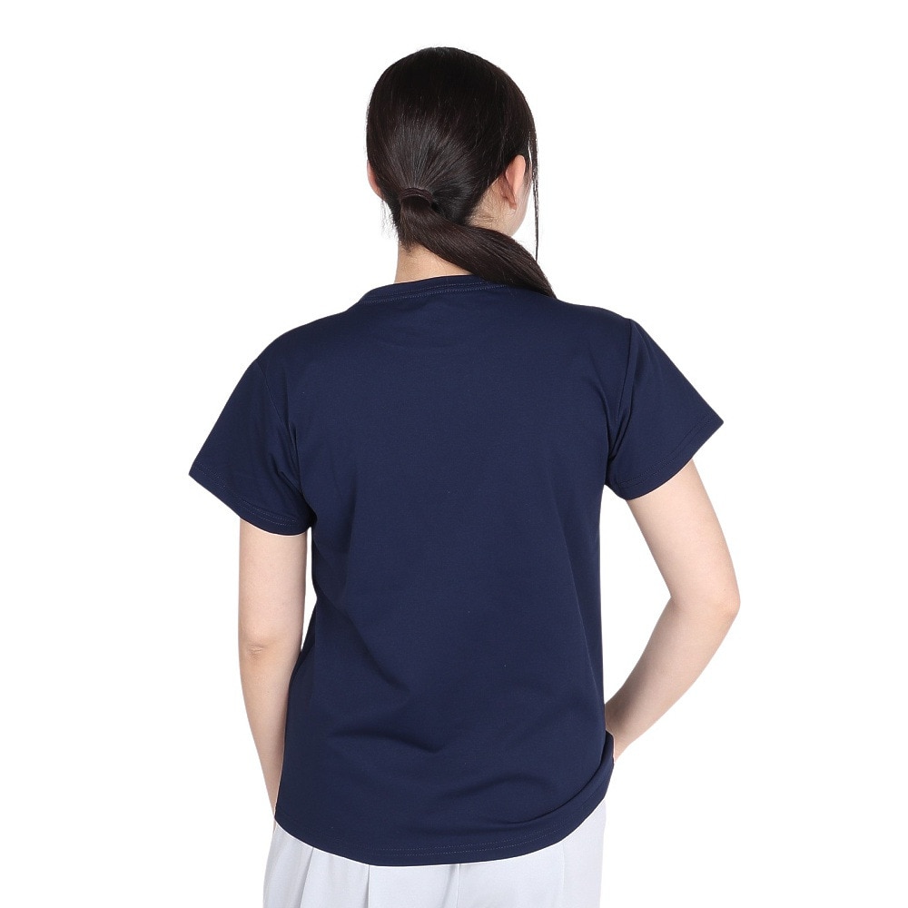 ジローム（GIRAUDM）（レディース）ドライプラス ジャージー プリント 半袖Tシャツ CT4S0094-TR864-GRCD NVY