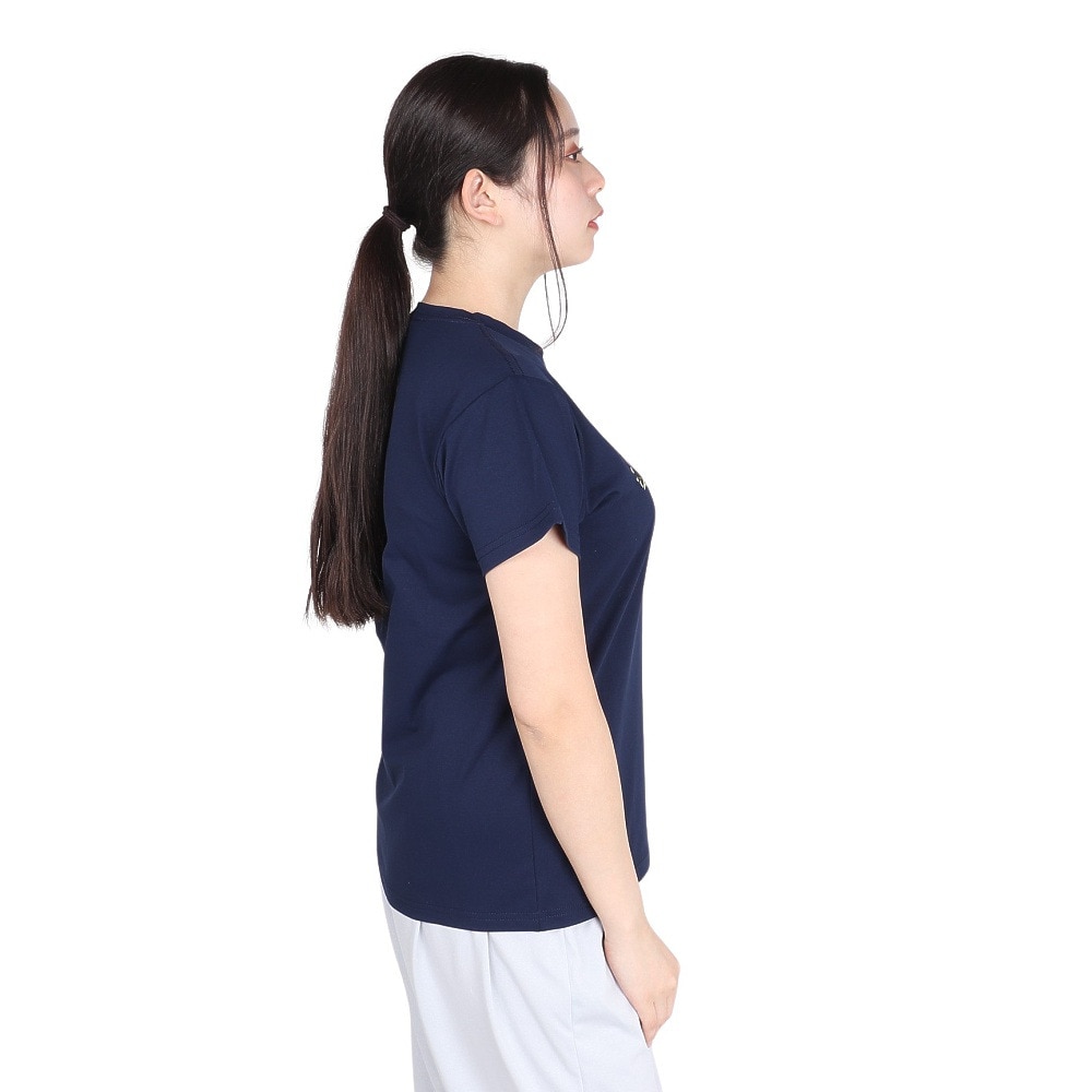 ジローム（GIRAUDM）（レディース）ドライプラス ジャージー プリント 半袖Tシャツ CT4S0094-TR864-GRCD NVY