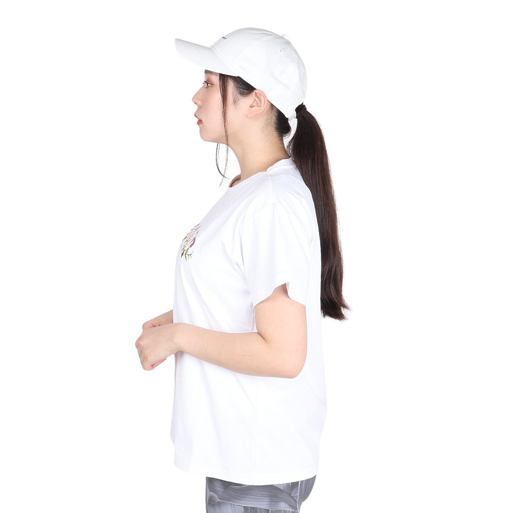 ジローム（GIRAUDM）（レディース）ドライプラス ジャージー プリント 半袖Tシャツ CT4S0094-TR864-GRCD WHT