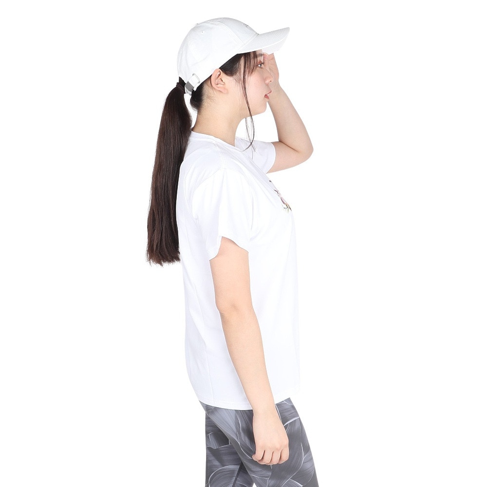 ジローム（GIRAUDM）（レディース）ドライプラス ジャージー プリント 半袖Tシャツ CT4S0094-TR864-GRCD WHT