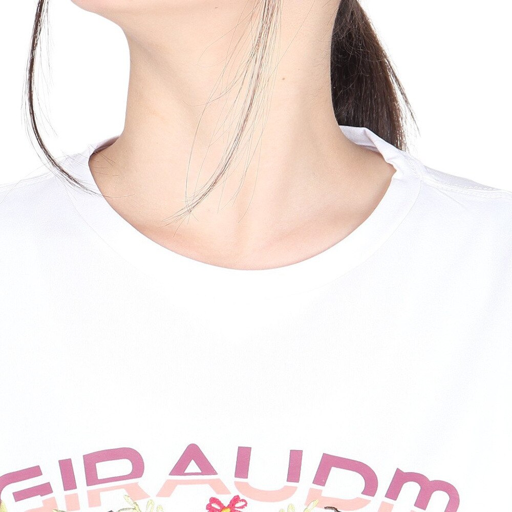 ジローム（GIRAUDM）（レディース）ドライプラス ジャージー プリント 半袖Tシャツ CT4S0094-TR864-GRCD WHT