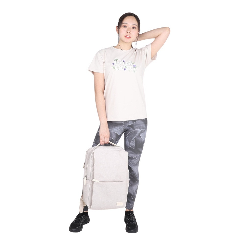 ジローム（GIRAUDM）（レディース）ドライプラス ジャージー プリント 半袖Tシャツ CT4S0095-TR864-GRCD BEG