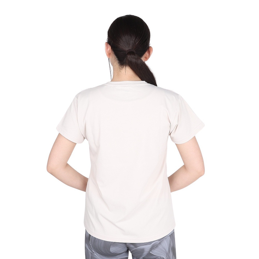ジローム（GIRAUDM）（レディース）ドライプラス ジャージー プリント 半袖Tシャツ CT4S0095-TR864-GRCD BEG