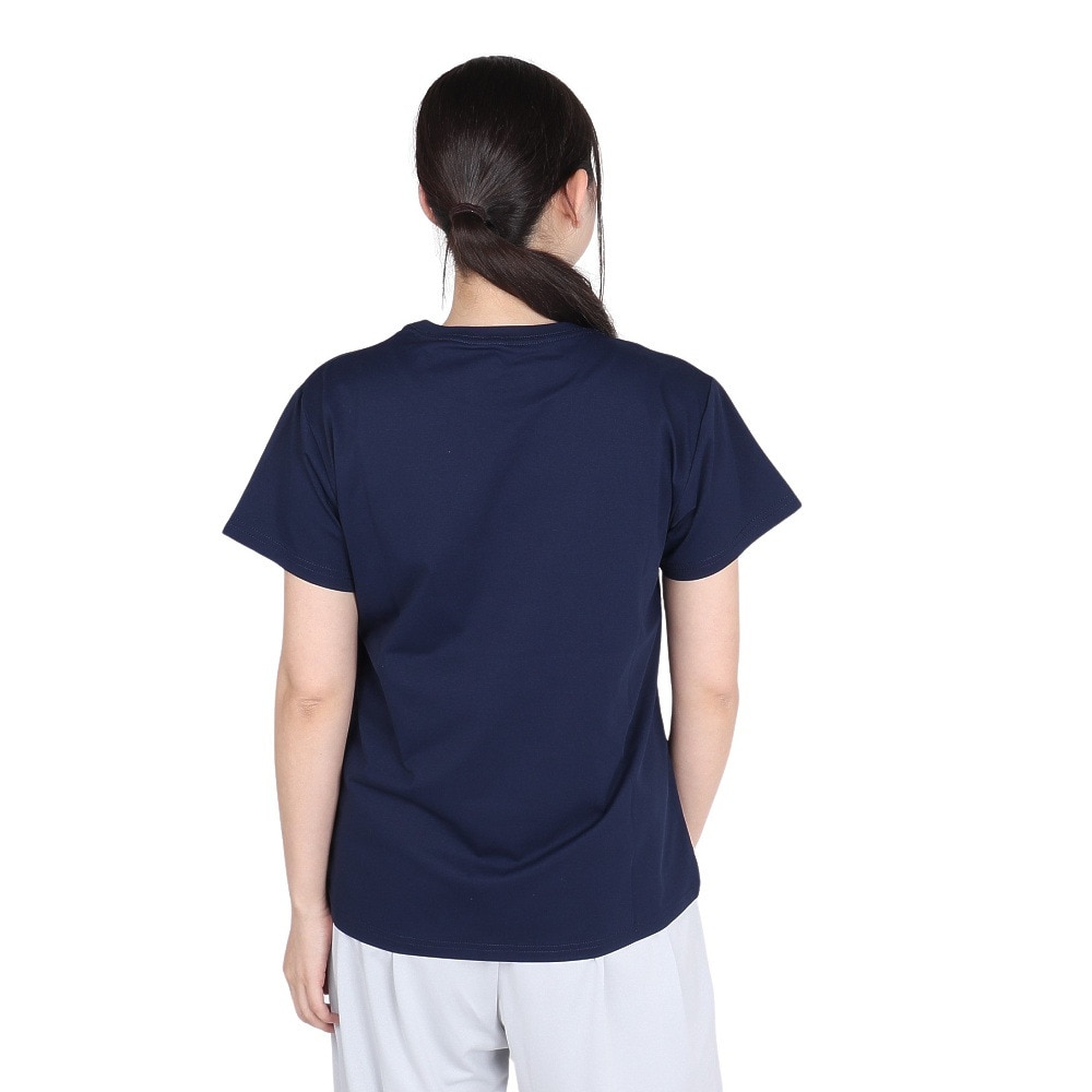 ジローム（GIRAUDM）（レディース）ドライプラス ジャージー プリント 半袖Tシャツ CT4S0095-TR864-GRCD NVY