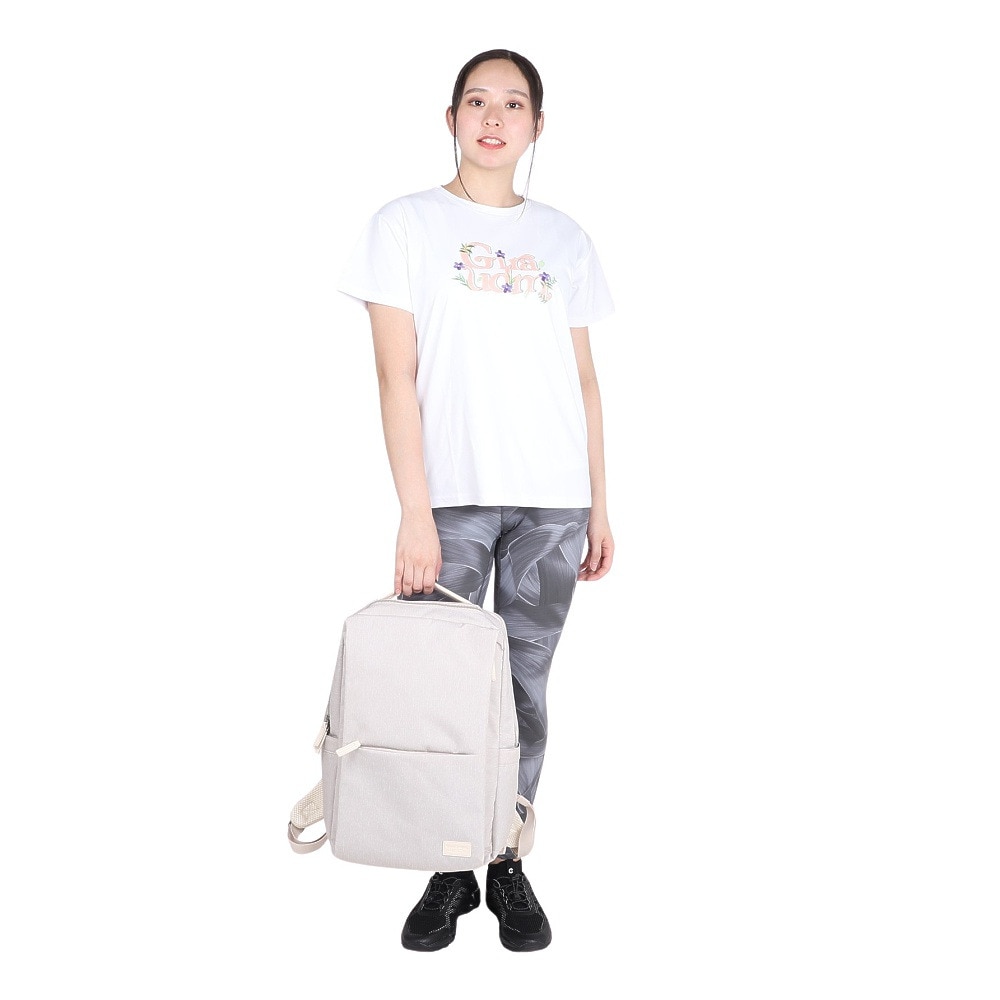 ジローム（GIRAUDM）（レディース）ドライプラス ジャージー プリント 半袖Tシャツ CT4S0095-TR864-GRCD WHT