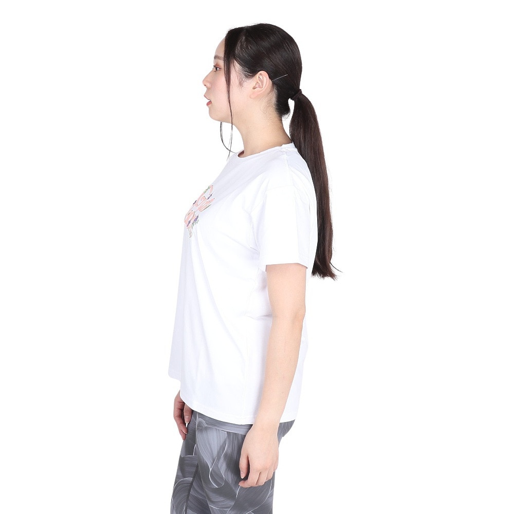 ジローム（GIRAUDM）（レディース）ドライプラス ジャージー プリント 半袖Tシャツ CT4S0095-TR864-GRCD WHT