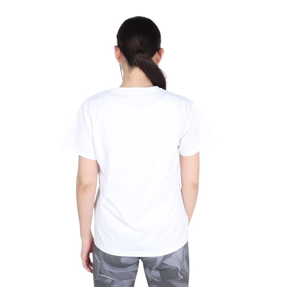 ジローム（GIRAUDM）（レディース）ドライプラス ジャージー プリント 半袖Tシャツ CT4S0095-TR864-GRCD WHT
