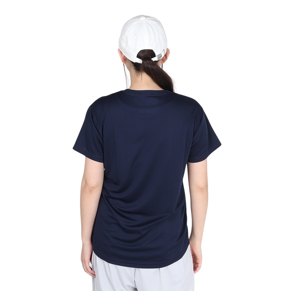 ジローム（GIRAUDM）（レディース）ドライプラス プリント メッシュ 半袖Tシャツ CT4S0096-TR864-GRCD NVY