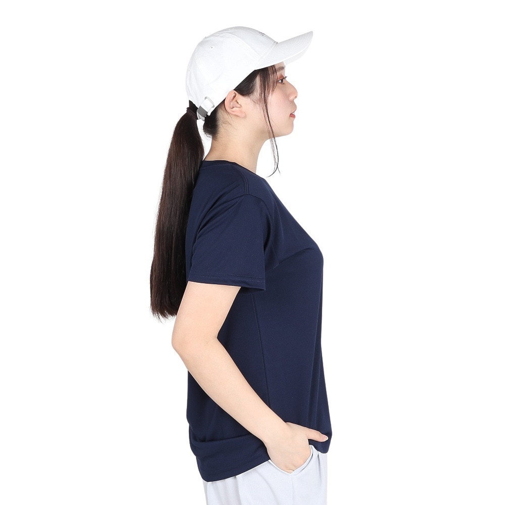 ジローム（GIRAUDM）（レディース）ドライプラス プリント メッシュ 半袖Tシャツ CT4S0096-TR864-GRCD NVY