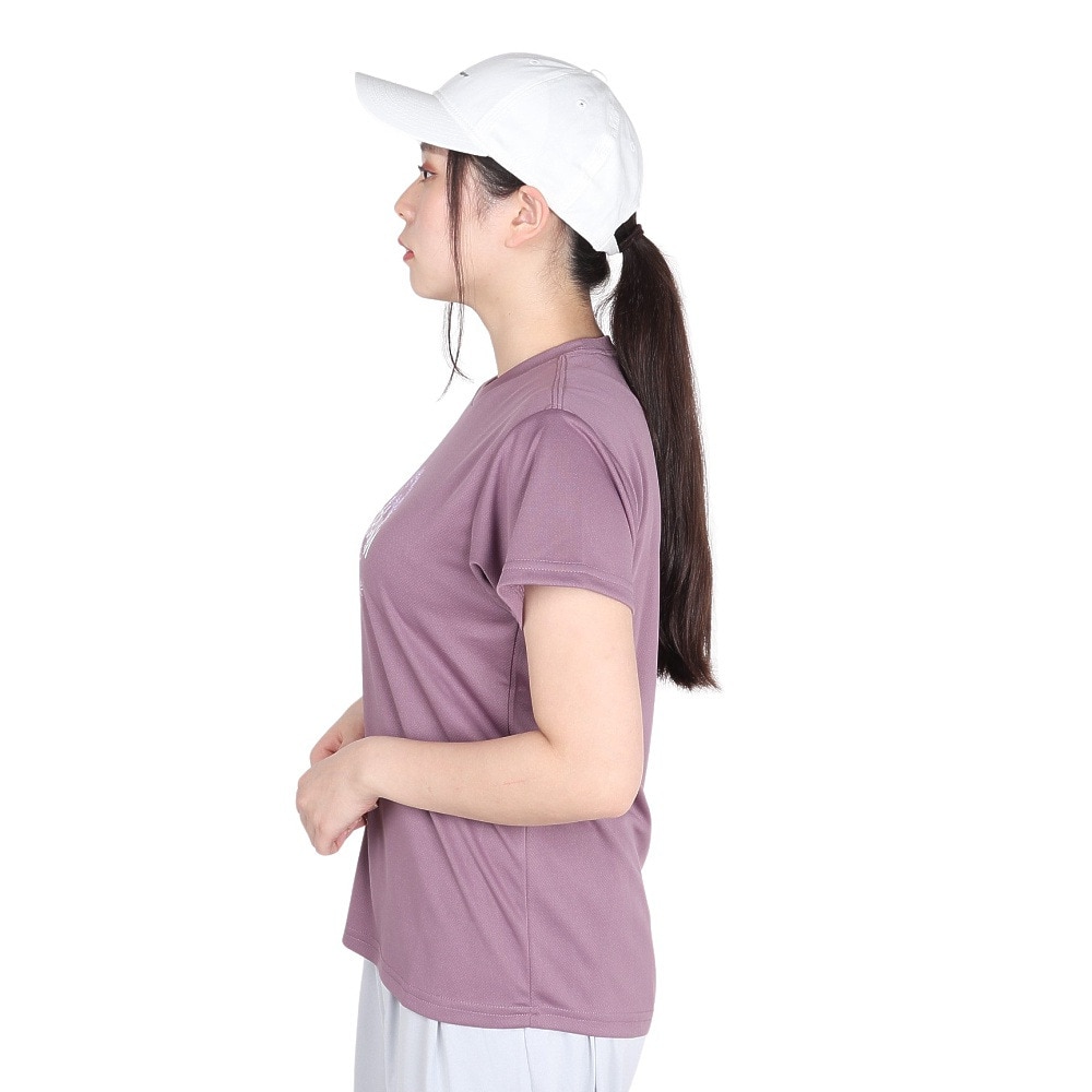 ジローム（GIRAUDM）（レディース）ドライプラス プリント メッシュ 半袖Tシャツ CT4S0096-TR864-GRCD PUL