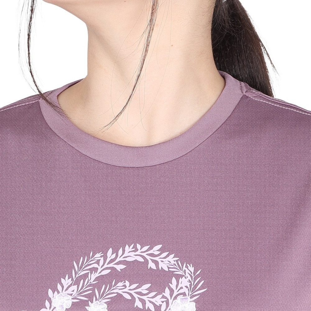 ジローム（GIRAUDM）（レディース）ドライプラス プリント メッシュ 半袖Tシャツ CT4S0096-TR864-GRCD PUL