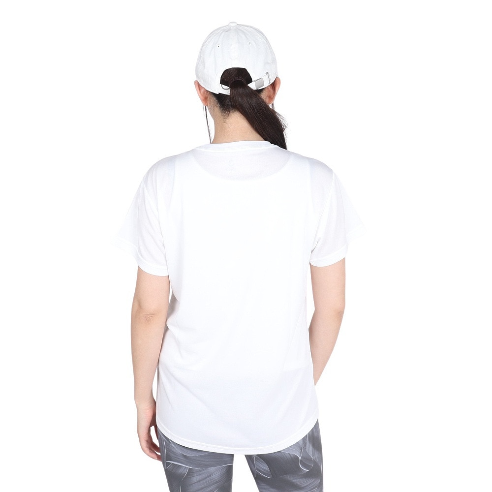 ジローム（GIRAUDM）（レディース）ドライプラス プリント メッシュ 半袖Tシャツ CT4S0096-TR864-GRCD WHT