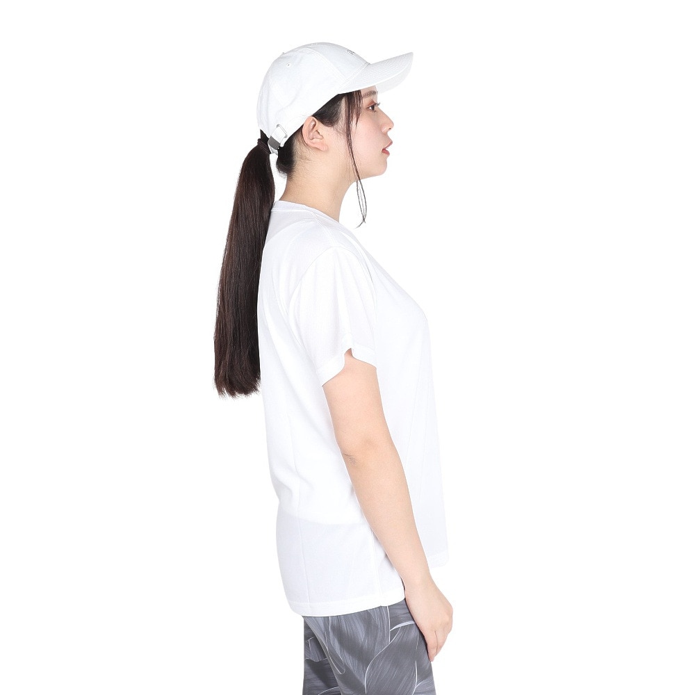 ジローム（GIRAUDM）（レディース）ドライプラス プリント メッシュ 半袖Tシャツ CT4S0096-TR864-GRCD WHT