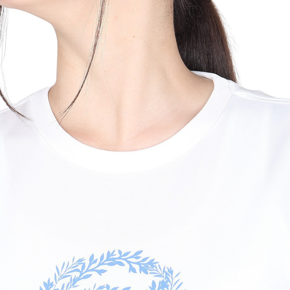 ジローム（GIRAUDM）（レディース）ドライプラス プリント メッシュ 半袖Tシャツ CT4S0096-TR864-GRCD WHT