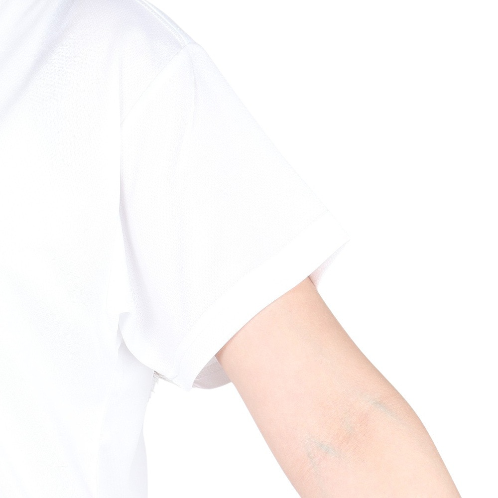 ジローム（GIRAUDM）（レディース）ドライプラス プリント メッシュ 半袖Tシャツ CT4S0096-TR864-GRCD WHT