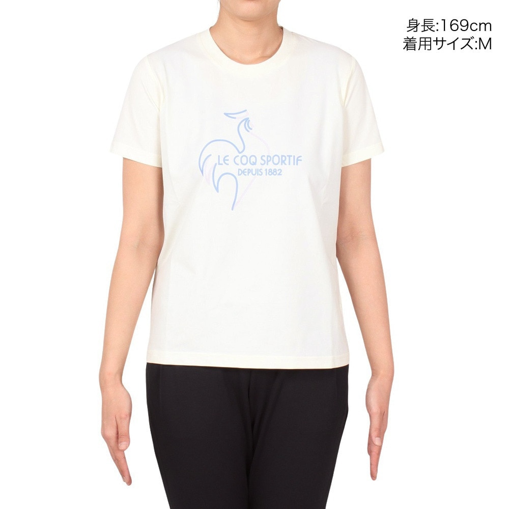 ルコックスポルティフ（lecoqsportif）（レディース）ヘランカサンスクリーン 半袖Tシャツ QMWXJA01 EWH