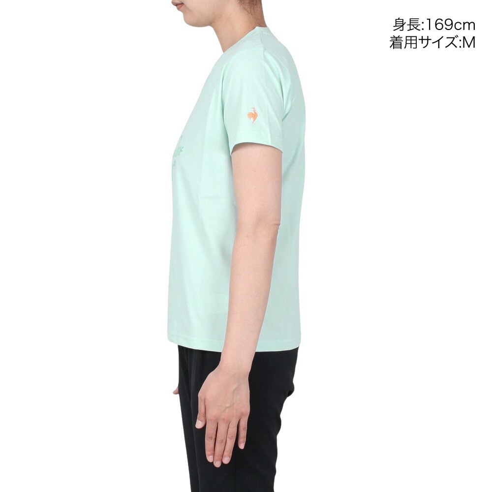 ルコックスポルティフ（lecoqsportif）（レディース）ヘランカサンスクリーン 半袖Tシャツ QMWXJA01 GR