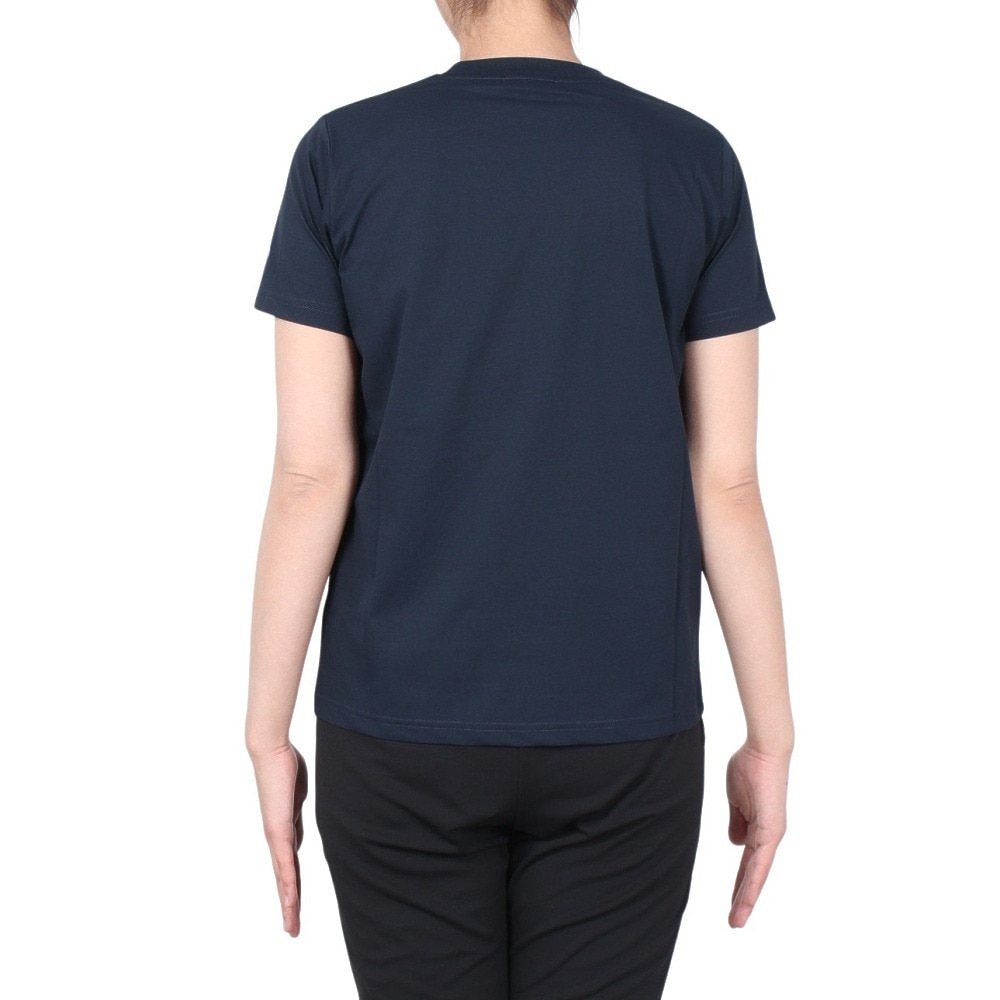 ルコックスポルティフ（lecoqsportif）（レディース）ヘランカサンスクリーン 半袖Tシャツ QMWXJA01 NV