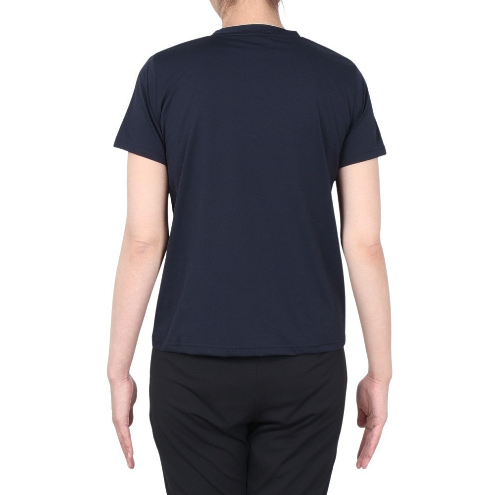 ルコックスポルティフ（lecoqsportif）（レディース）サンスクリーン 半袖Tシャツ QMWXJA05 NV