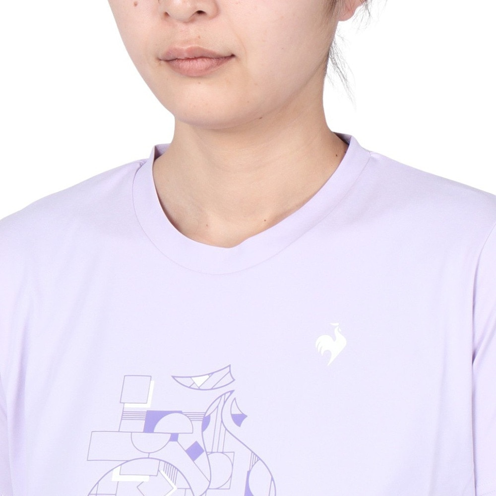 ルコックスポルティフ（lecoqsportif）（レディース）サンスクリーン 半袖Tシャツ QMWXJA05 PP