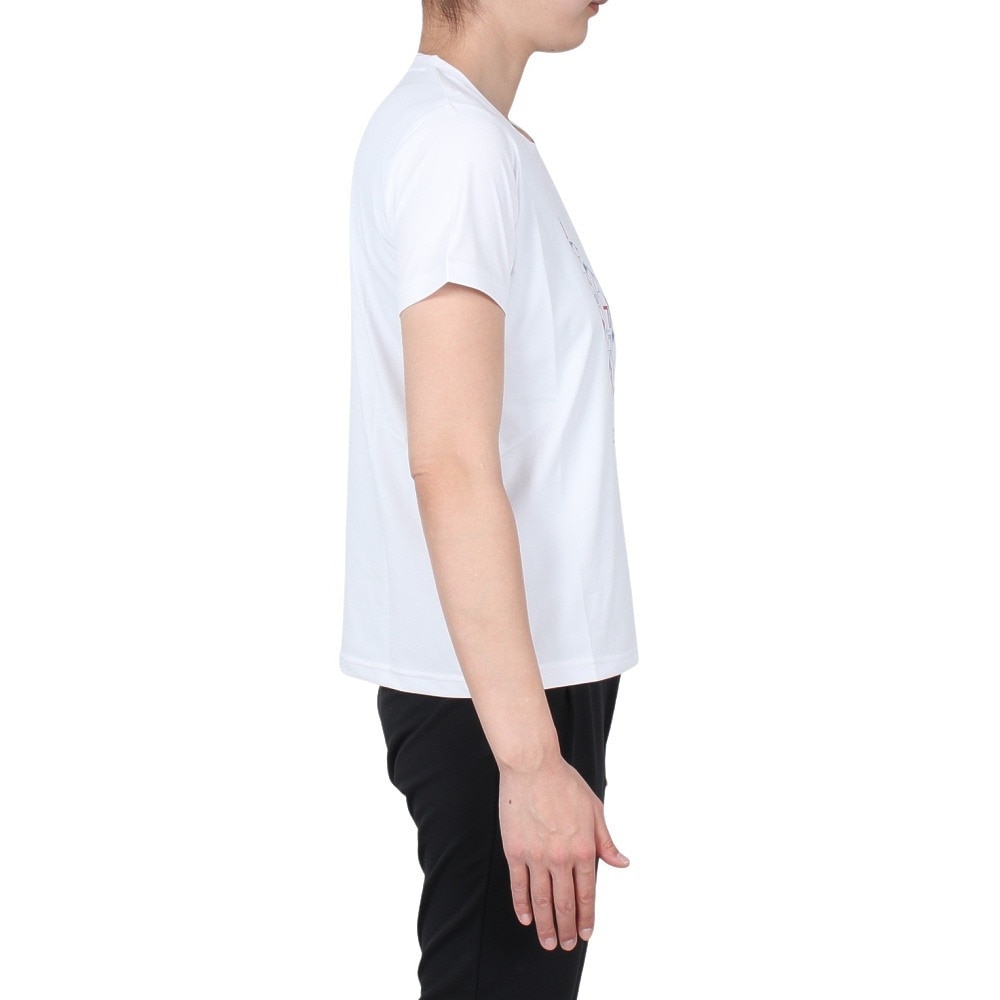 ルコックスポルティフ（lecoqsportif）（レディース）サンスクリーン 半袖Tシャツ QMWXJA05 WH