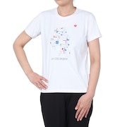 (レディース)サンスクリーン 半袖Tシャツ QMWXJA05 WH