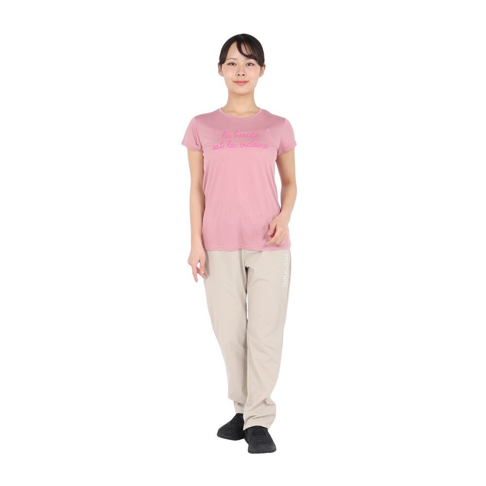 ジローム（GIRAUDM）（レディース）ドライプラスUV ボーダー Tシャツ CT5S0016-TR864-GRSD LVD