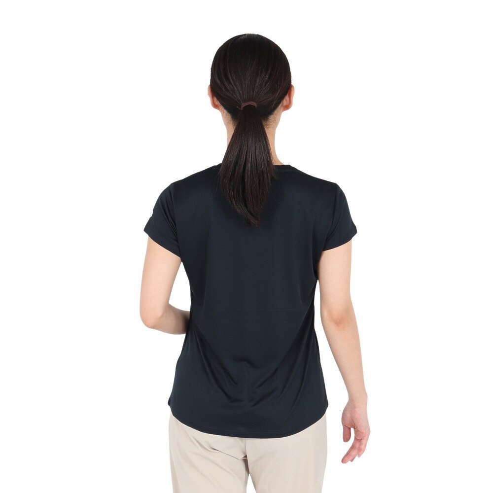 ジローム（GIRAUDM）（レディース）ドライプラスUV ボーダー Tシャツ CT5S0016-TR864-GRSD NVY