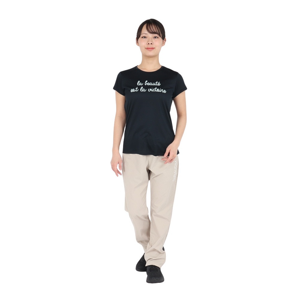 ジローム（GIRAUDM）（レディース）ドライプラスUV ボーダー Tシャツ CT5S0016-TR864-GRSD NVY