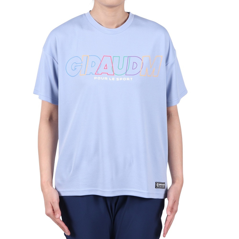ジローム（GIRAUDM）（レディース）ドライプラス プリント 半袖Tシャツ CT5S0025-TR864-GRCD LIL