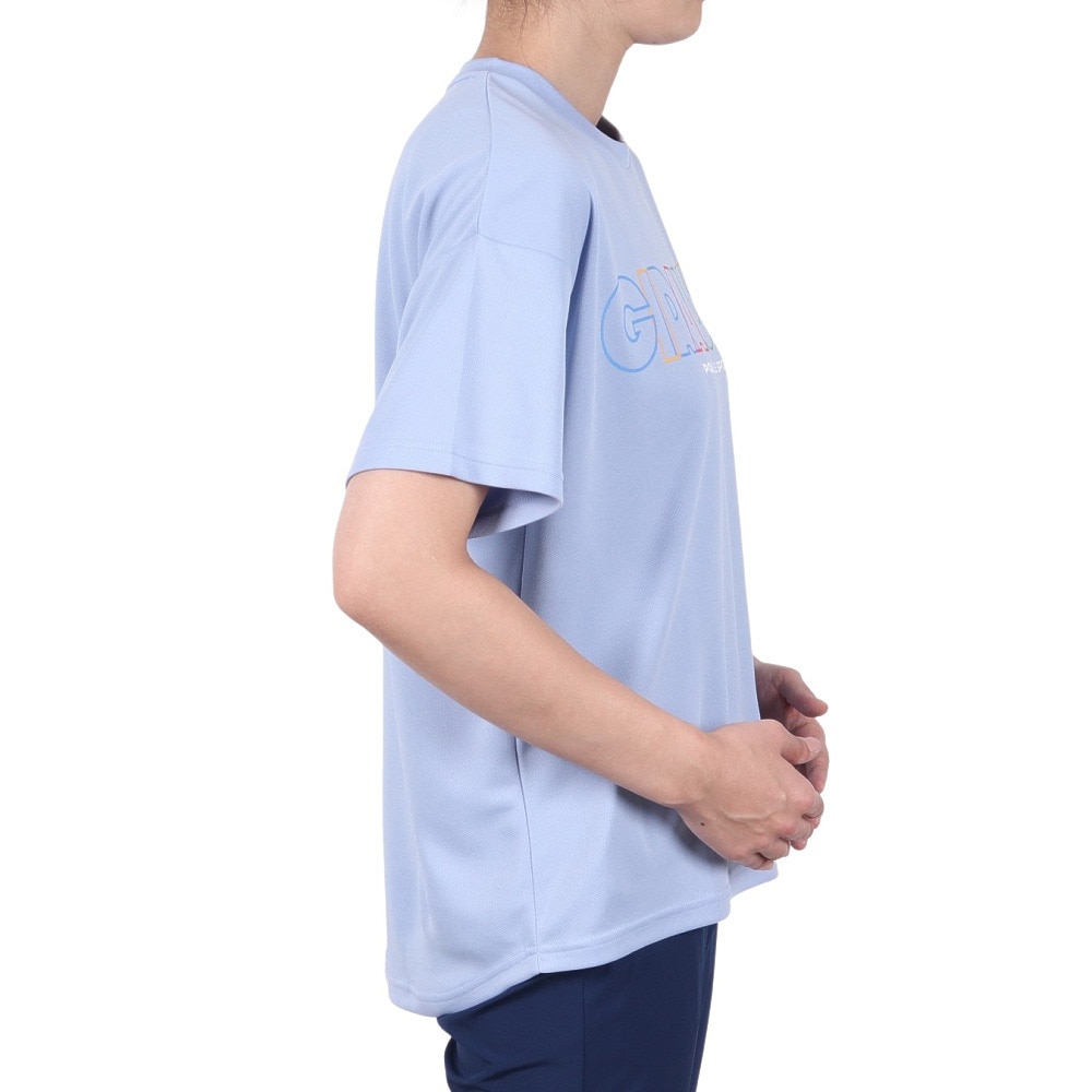 ジローム（GIRAUDM）（レディース）ドライプラス プリント 半袖Tシャツ CT5S0025-TR864-GRCD LIL