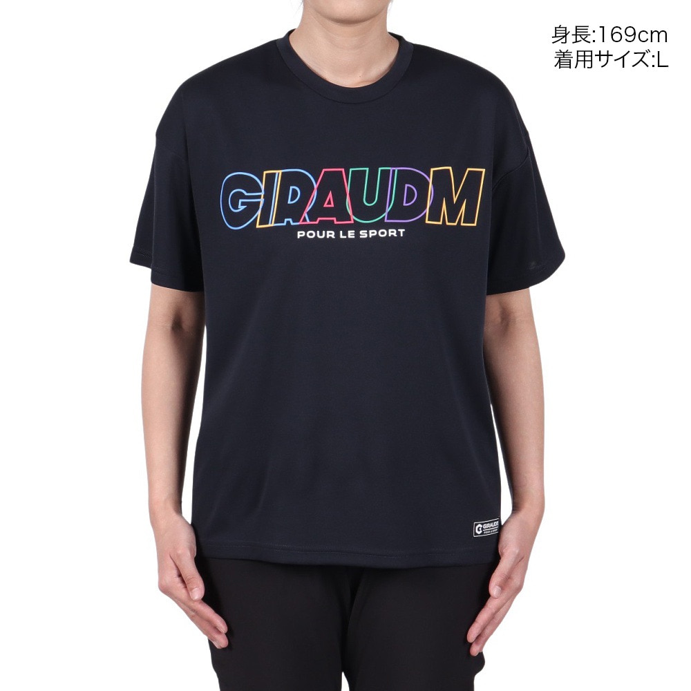 ジローム（GIRAUDM）（レディース）ドライプラス プリント Tシャツ MST09 CT5S0025-TR864-GRCD NVY