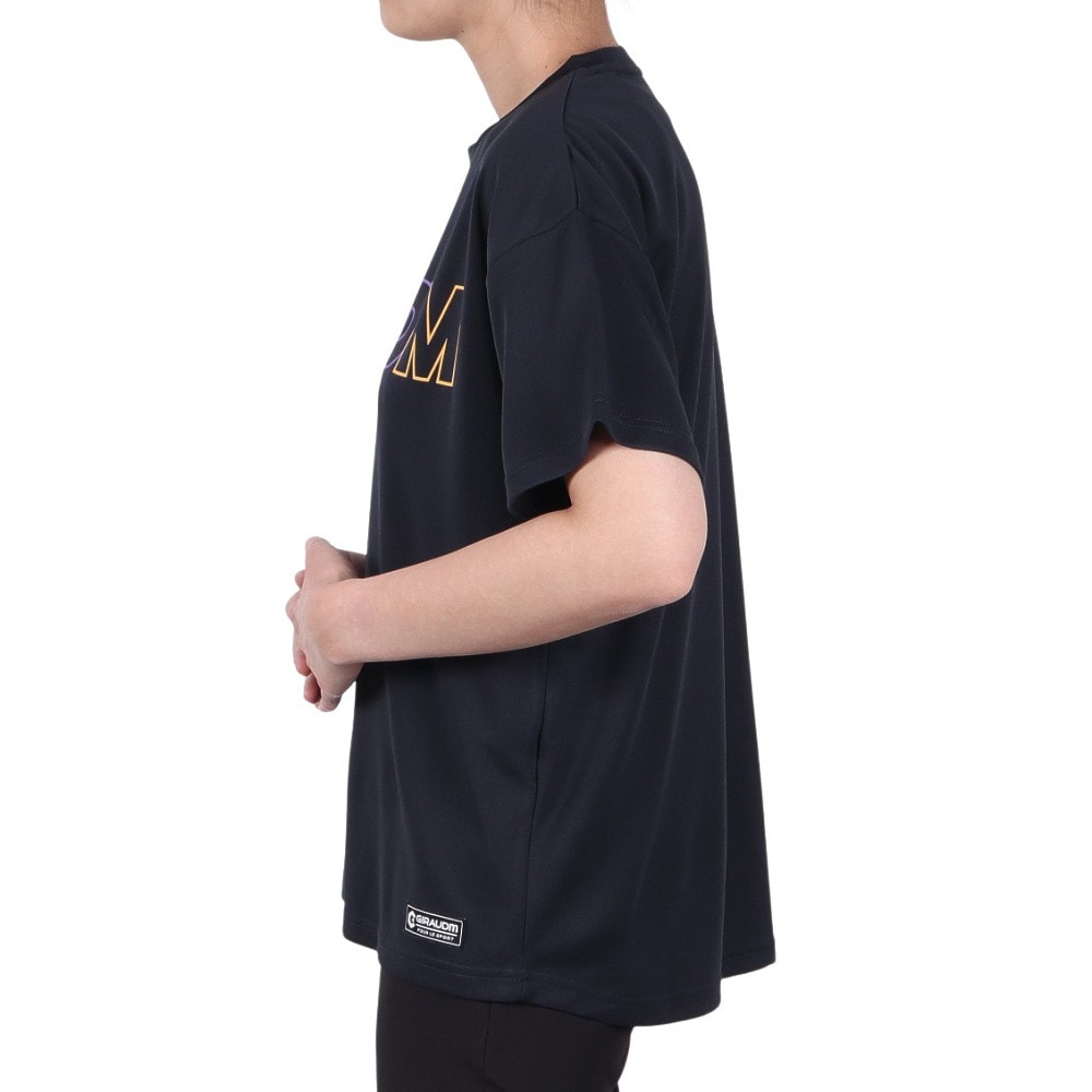 ジローム（GIRAUDM）（レディース）ドライプラス プリント Tシャツ MST09 CT5S0025-TR864-GRCD NVY