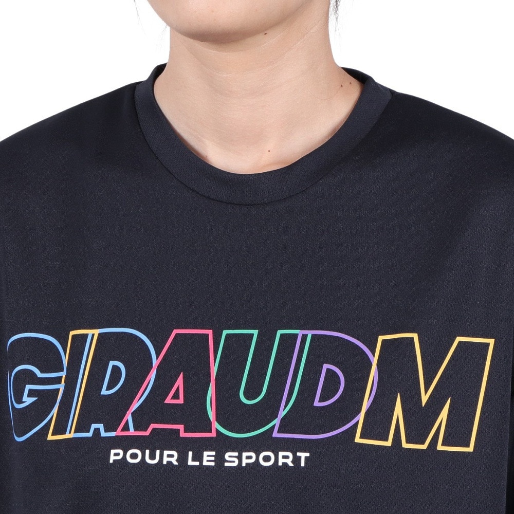 ジローム（GIRAUDM）（レディース）ドライプラス プリント Tシャツ MST09 CT5S0025-TR864-GRCD NVY