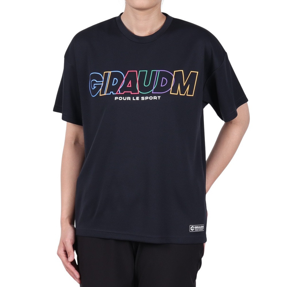 ジローム（GIRAUDM）（レディース）ドライプラス プリント Tシャツ MST09 CT5S0025-TR864-GRCD NVY