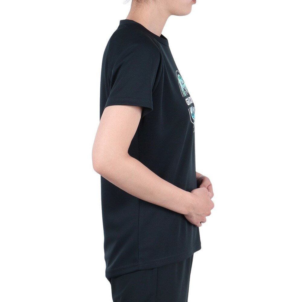 ジローム（GIRAUDM）（レディース）ドライプラス プリント 半袖Tシャツ CT5S0027-TR864-GRCD NVY