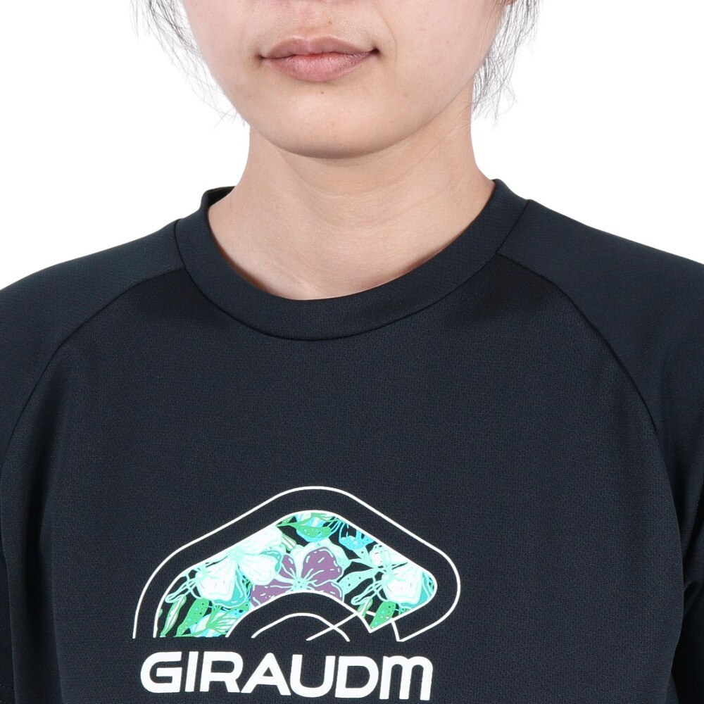 ジローム（GIRAUDM）（レディース）ドライプラス プリント 半袖Tシャツ CT5S0027-TR864-GRCD NVY
