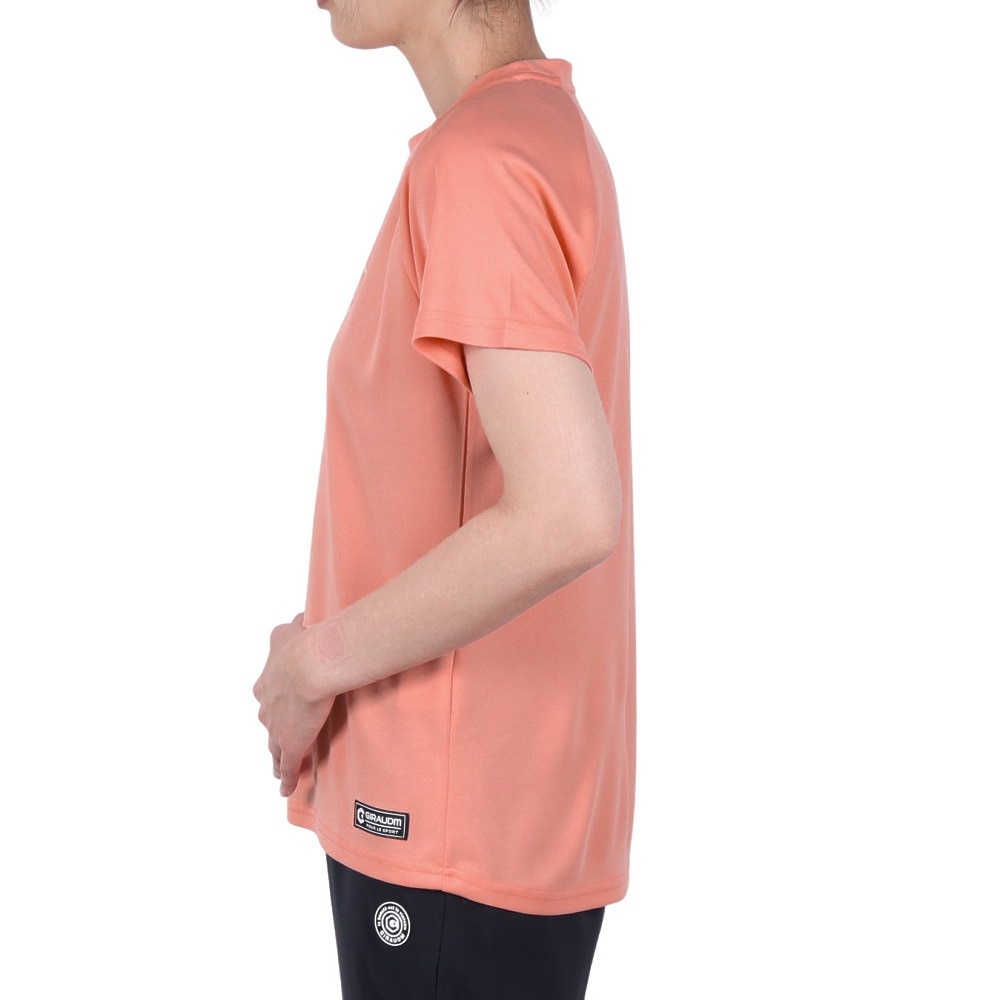 ジローム（GIRAUDM）（レディース）ドライプラス プリント 半袖Tシャツ CT5S0027-TR864-GRCD SNP
