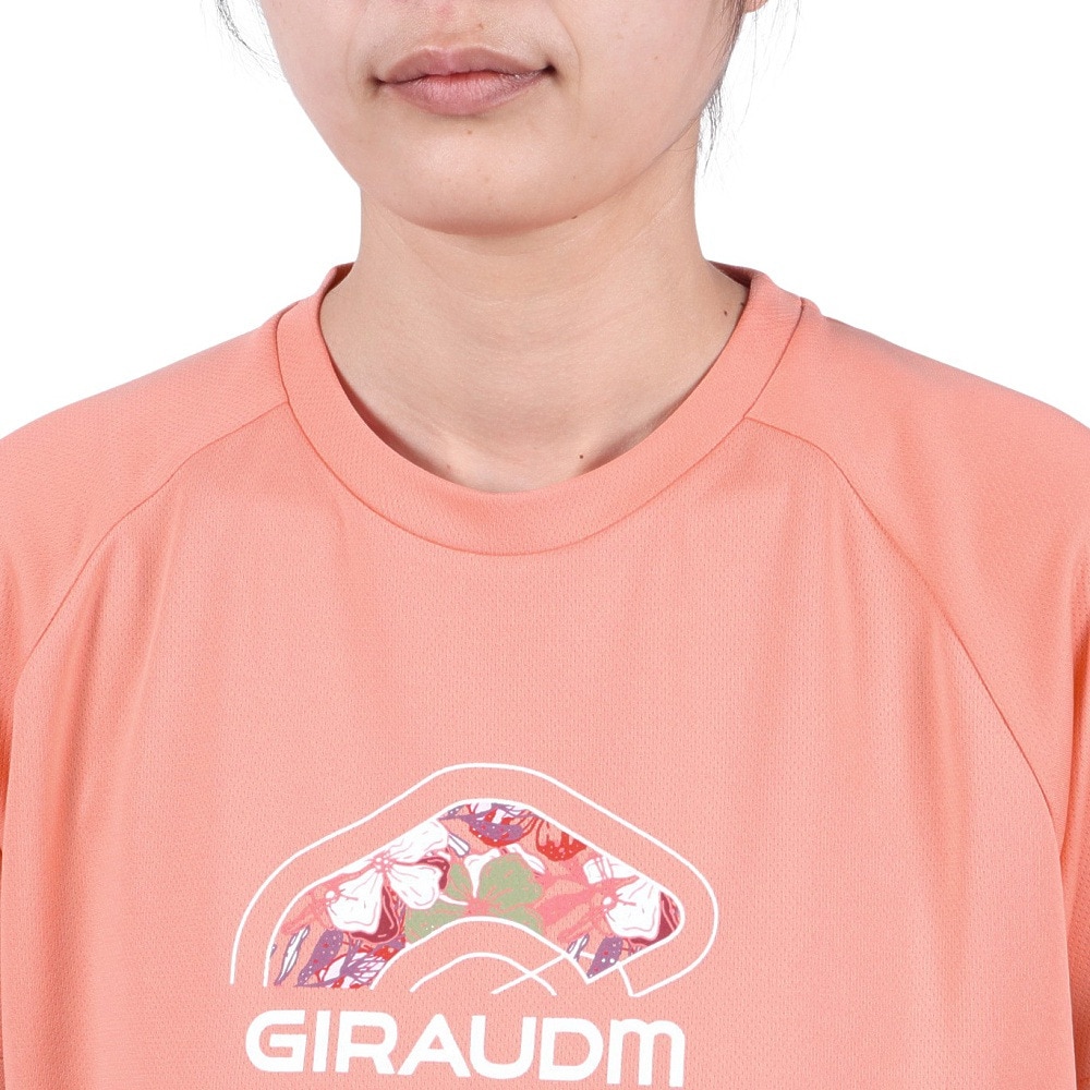ジローム（GIRAUDM）（レディース）ドライプラス プリント 半袖Tシャツ CT5S0027-TR864-GRCD SNP