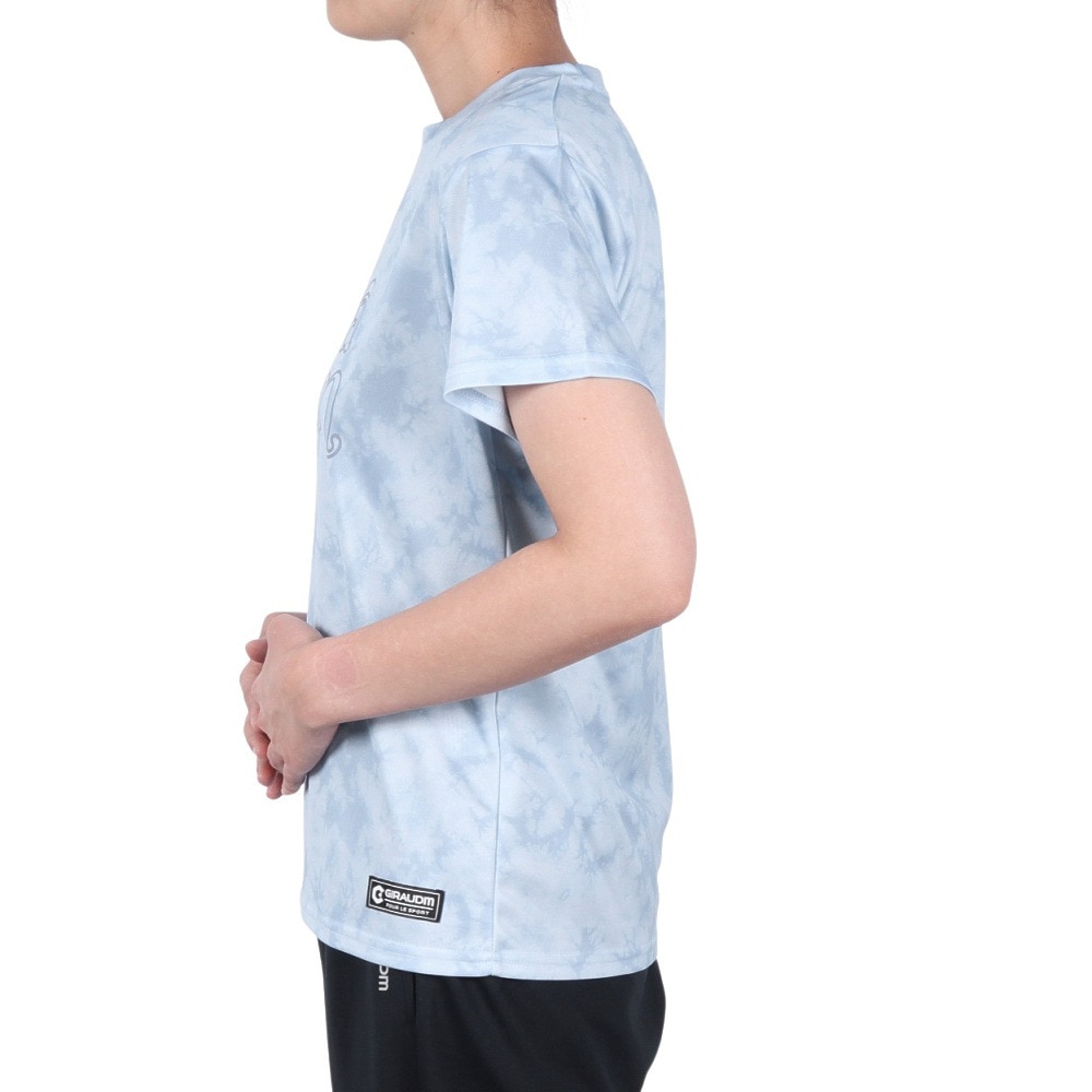ジローム（GIRAUDM）（レディース）ドライプラス プリント 半袖Tシャツ CT5S0029-TR864-GRCD LIL