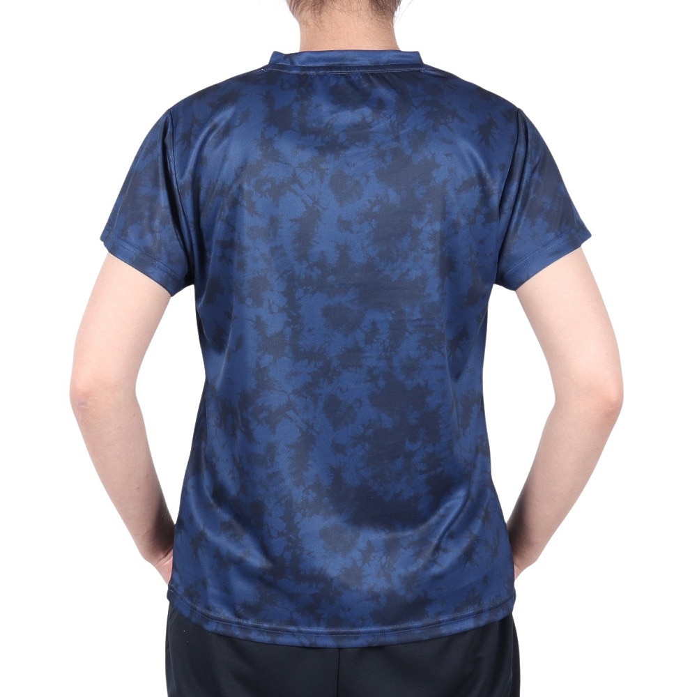 ジローム（GIRAUDM）（レディース）ドライプラス プリント 半袖Tシャツ CT5S0029-TR864-GRCD NVY
