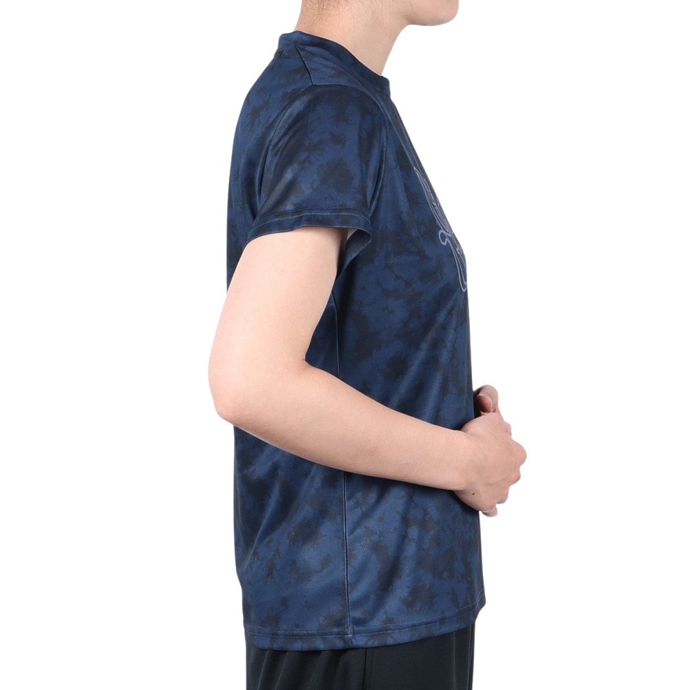 ジローム（GIRAUDM）（レディース）ドライプラス プリント 半袖Tシャツ CT5S0029-TR864-GRCD NVY